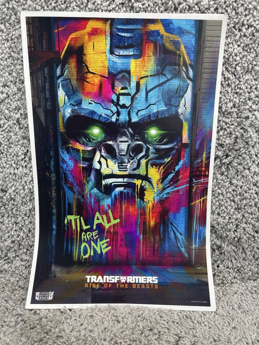 Transformers Rise Of The Beasts 11x17 LE 2023 movie Poster Optimus Prime New